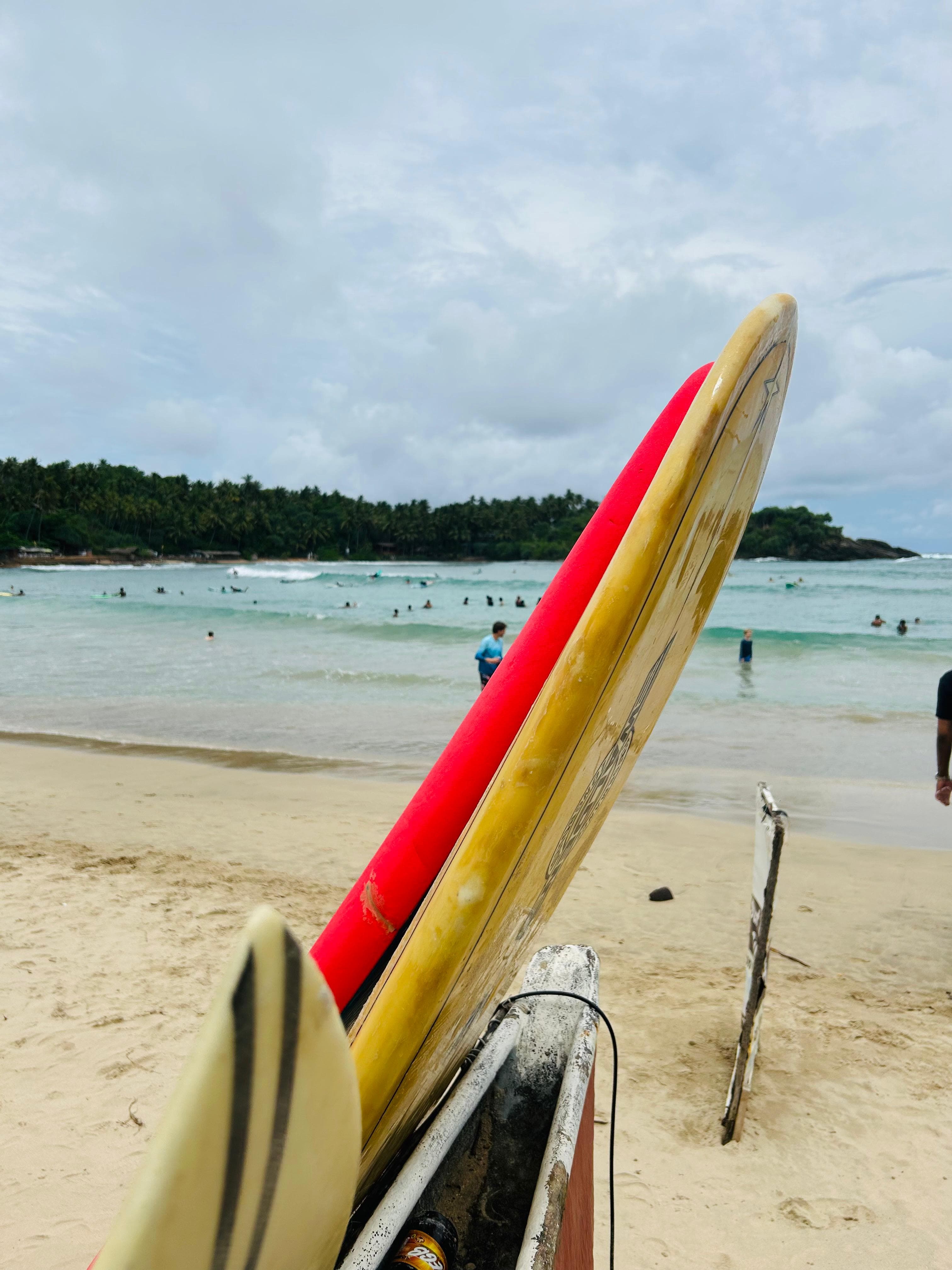 Surfing at Hiriketiya